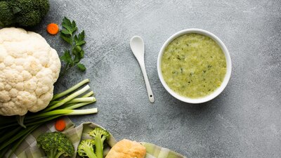 Blumenkohl-Brokkoli-Suppe